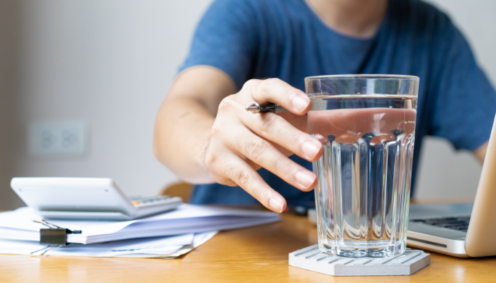 hydrate gradually for migraine relief