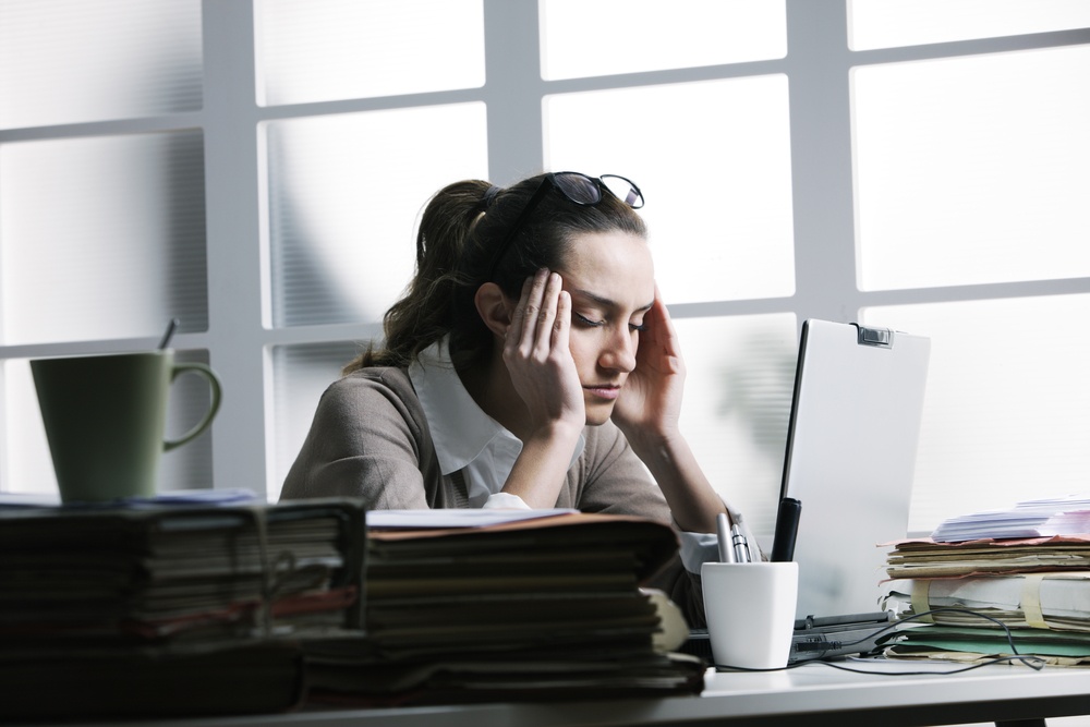 woman suffering from a silent migraine