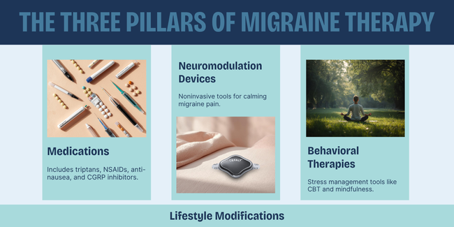 Three Pillars of Migraine Therapy-1